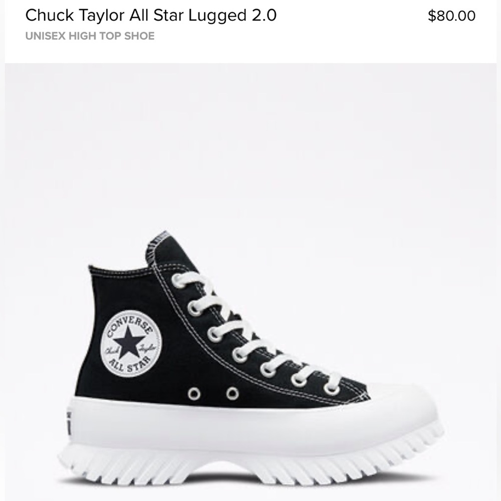 Black Lugged Converse